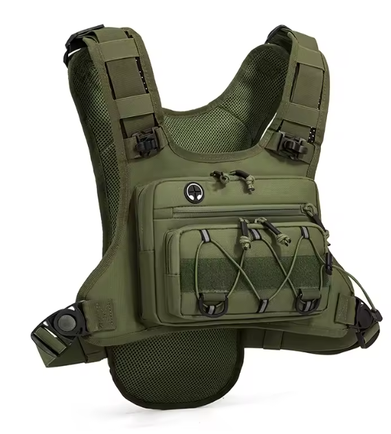 ONYXRIG Tactical Hydration Vest — 2L Bladder Included, Reflective Chest Rig Pack