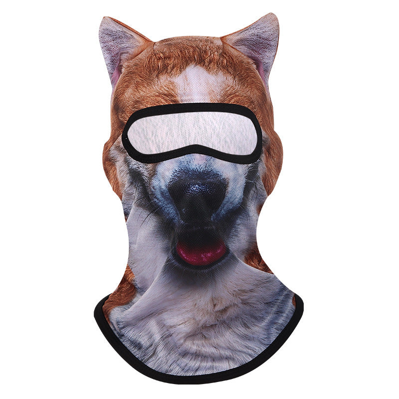 Shiba Inu 3D animal balaclava face mask - OnyxRig Wildface