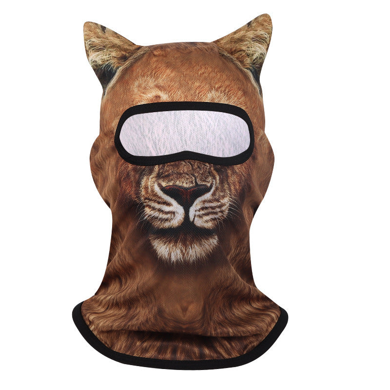 Mountain lion 3D animal balaclava face mask - OnyxRig Wildface Big Cat Pack