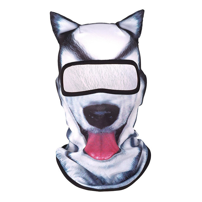 Arctic husky 3D animal balaclava face mask - OnyxRig Wildface K9 Pack