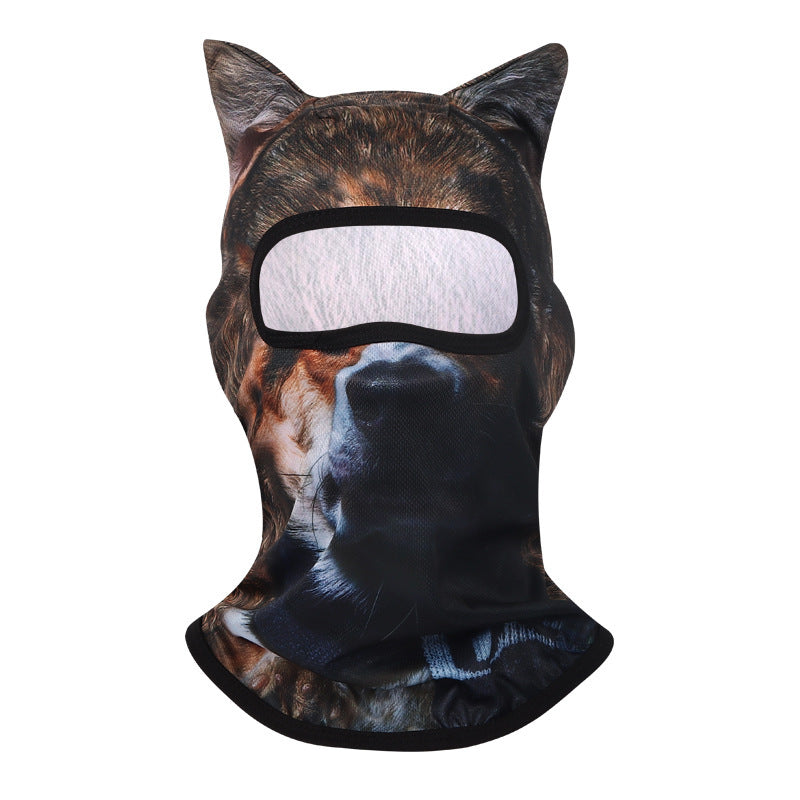 Black cat 3D animal balaclava face mask - OnyxRig Wildface House Cat Pack